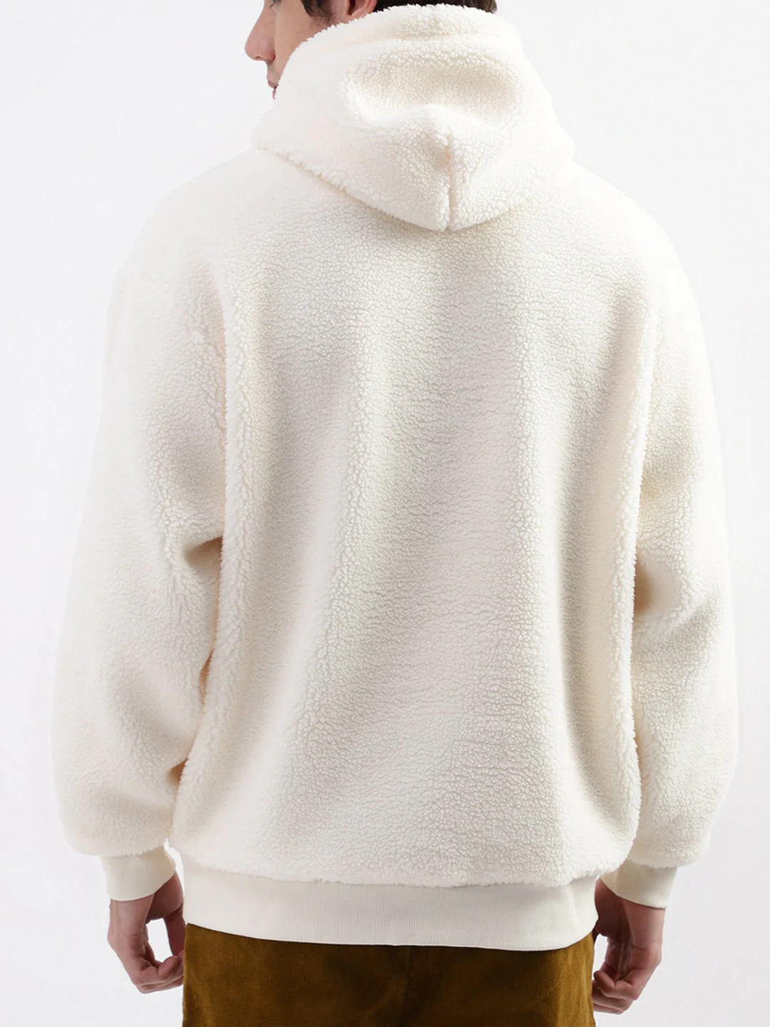 Gant Men Cream Solid Hooded Sweatshirt - Image 3
