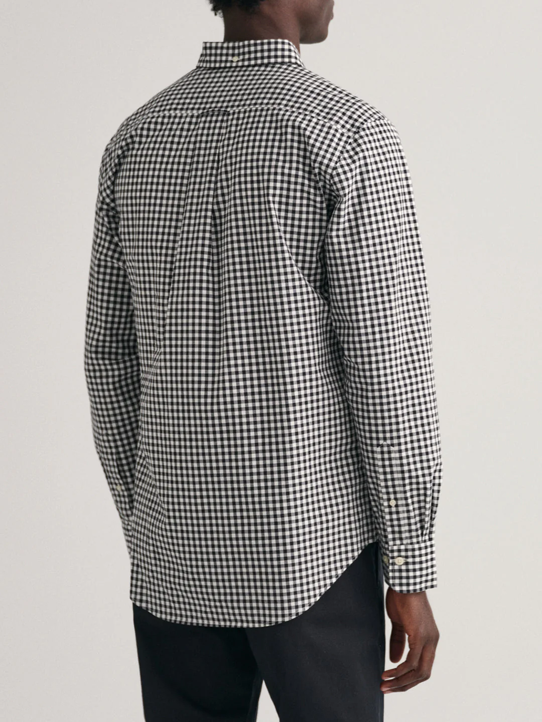 Gant Black Fashion Checked Regular Fit Shirt - Image 3