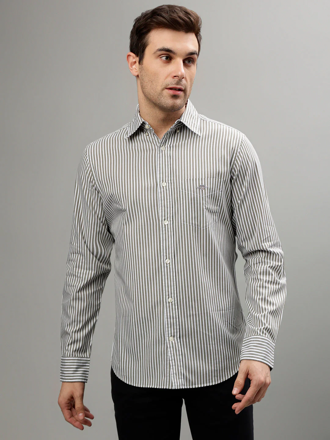 Gant Green Fashion Striped Regular Fit Shirt - Image 2