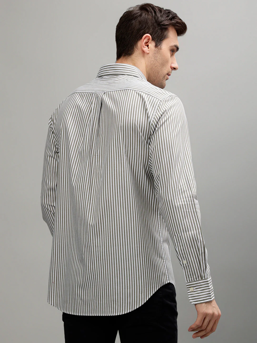 Gant Green Fashion Striped Regular Fit Shirt - Image 4