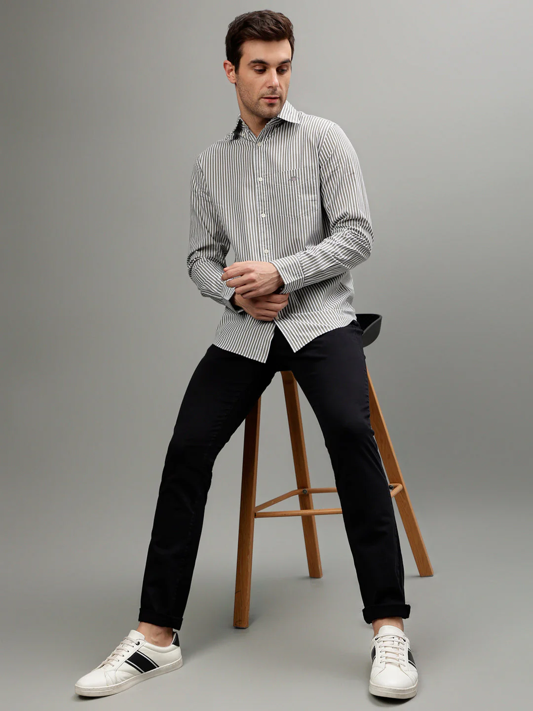 Gant Green Fashion Striped Regular Fit Shirt - Image 5