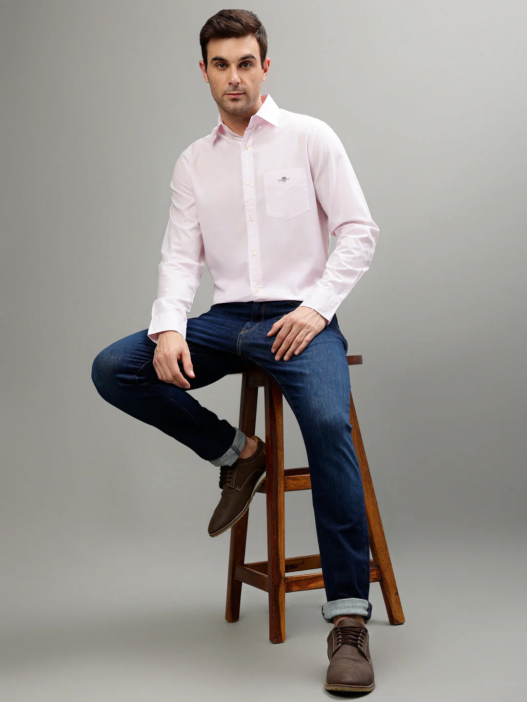 Gant Light Pink Fashion Striped Regular Fit Shirt - Image 5