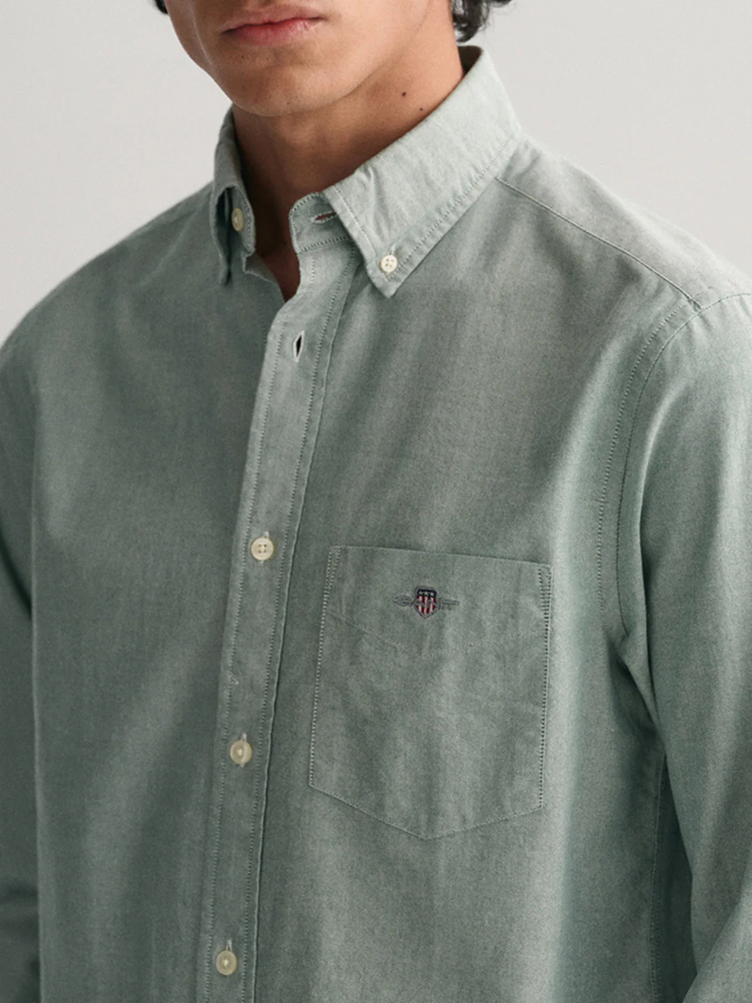 Gant Forest Green Regular Fit Shirt - Image 2