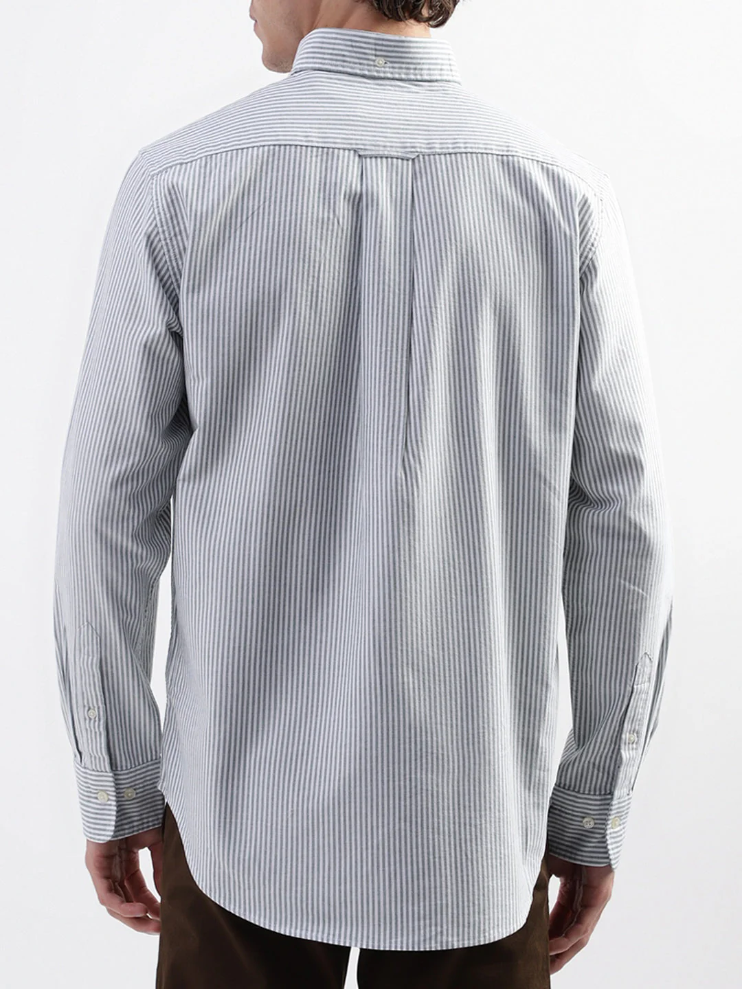 Gant Green Striped Regular Fit Shirt - Image 3