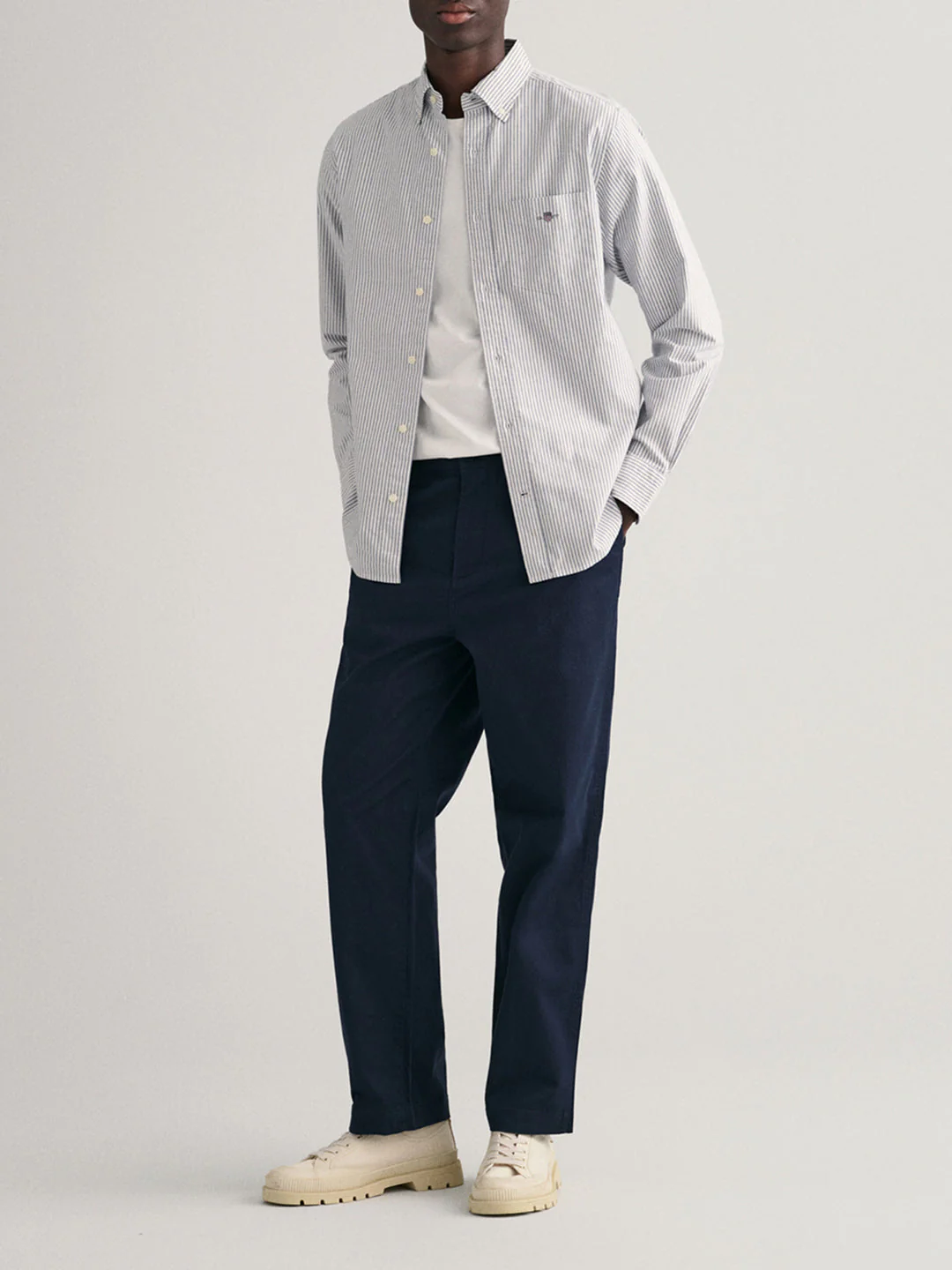 Gant Persian Blue Striped Regular Fit Shirt - Image 3