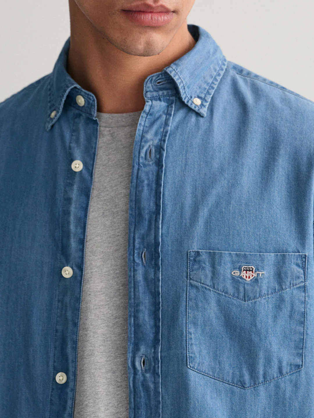 Gant Blue Regular Fit Shirt - Image 2