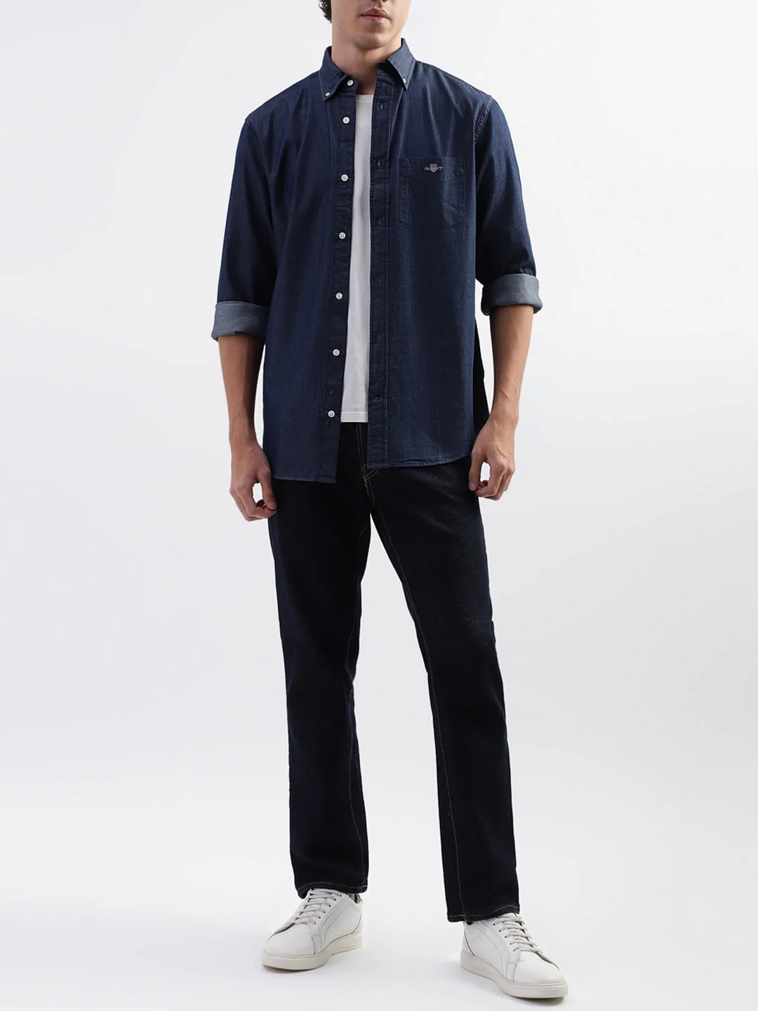 Gant Blue Regular Fit Shirt - Image 4
