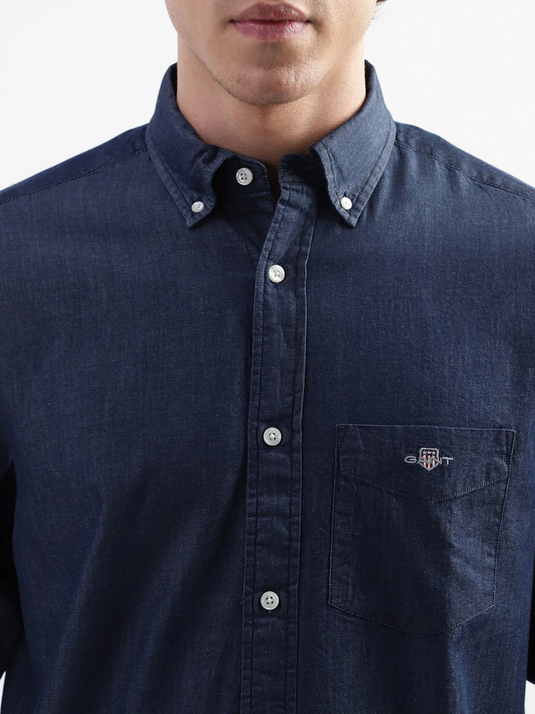 Gant Blue Regular Fit Shirt - Image 5
