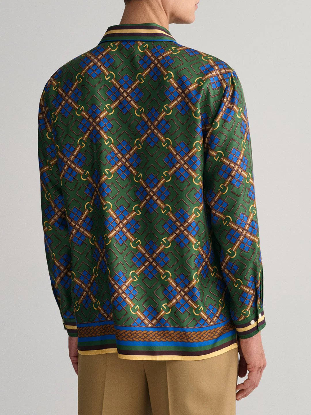 Gant Green Fashion Logo Relaxed Fit Shirt - Image 3