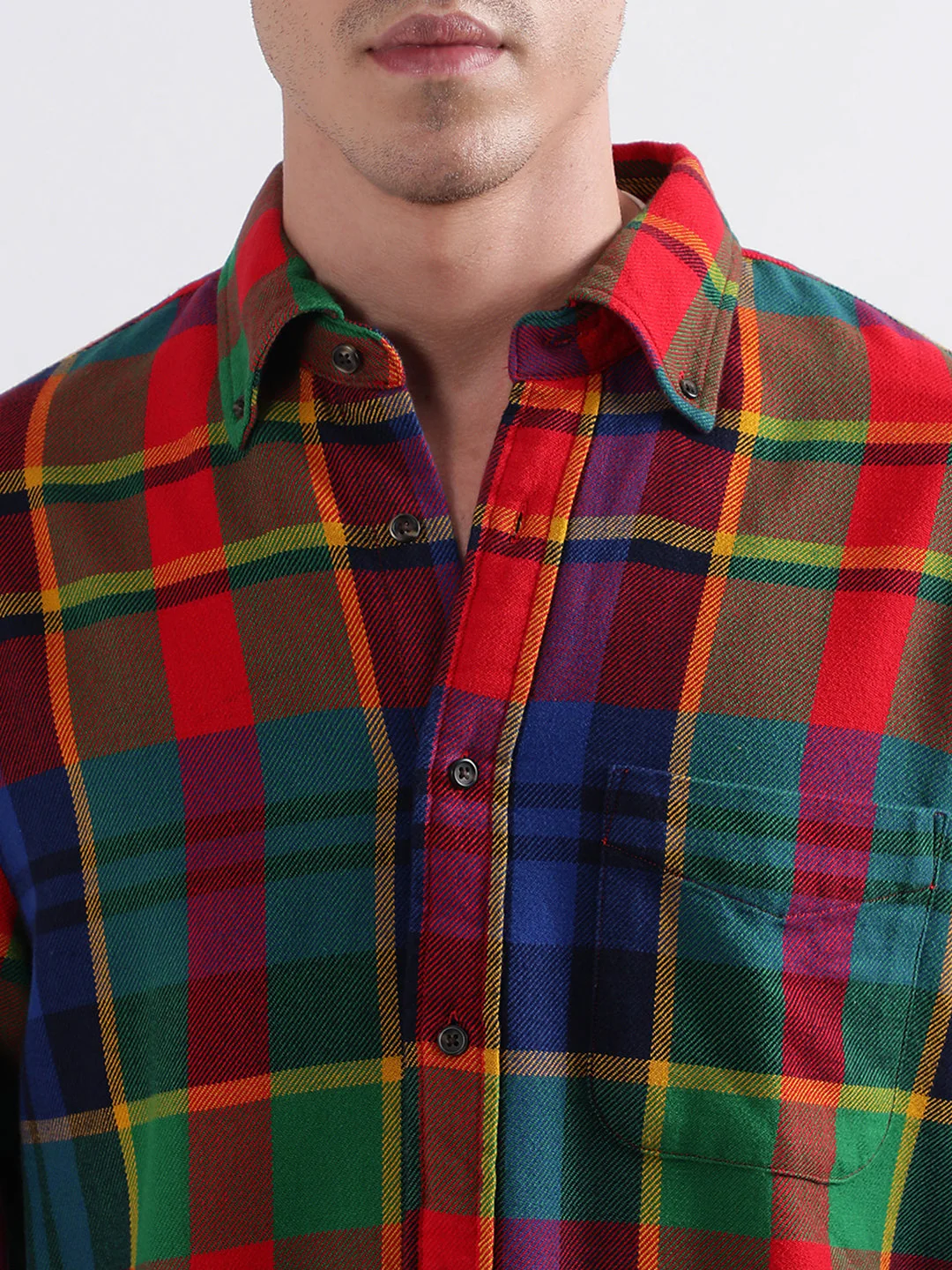 Gant Rich Red Checked Regular Fit Shirt - Image 2