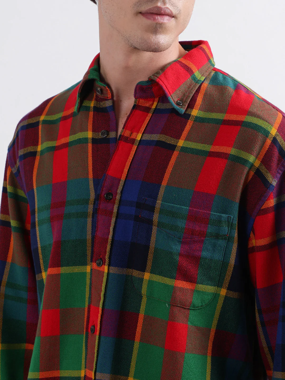 Gant Rich Red Checked Regular Fit Shirt - Image 4