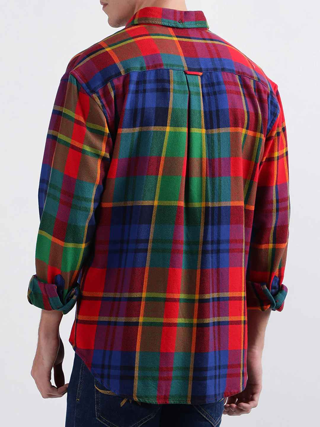 Gant Rich Red Checked Regular Fit Shirt - Image 5