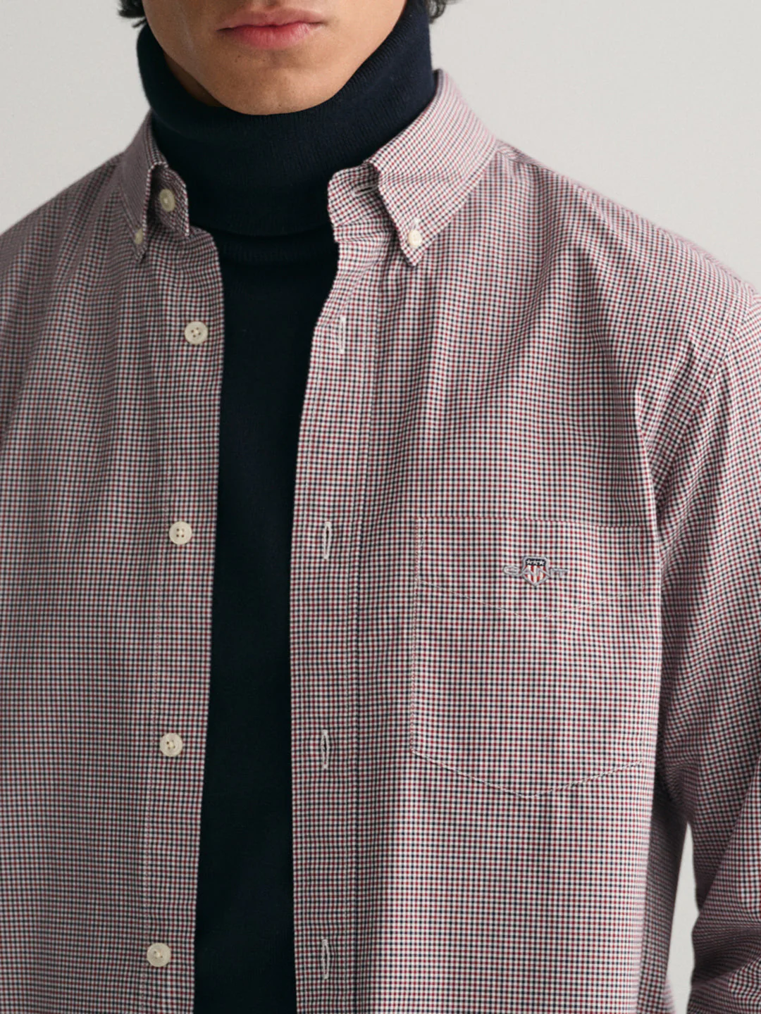 Gant Red Fashion Checked Regular Fit Shirt - Image 2
