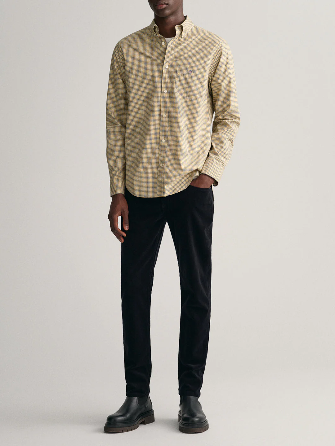 Gant Yellow Fashion Checked Regular Fit Shirt - Image 4