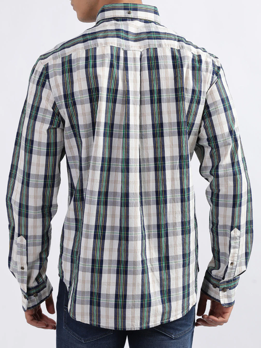 Gant Eggshell Checked Regular Fit Shirt - Image 4