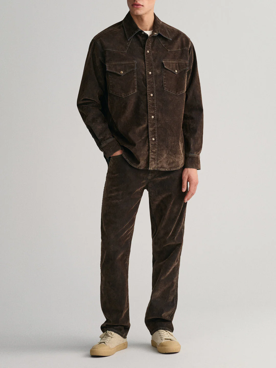 Gant Brown Fashion Oversized Shirt - Image 4