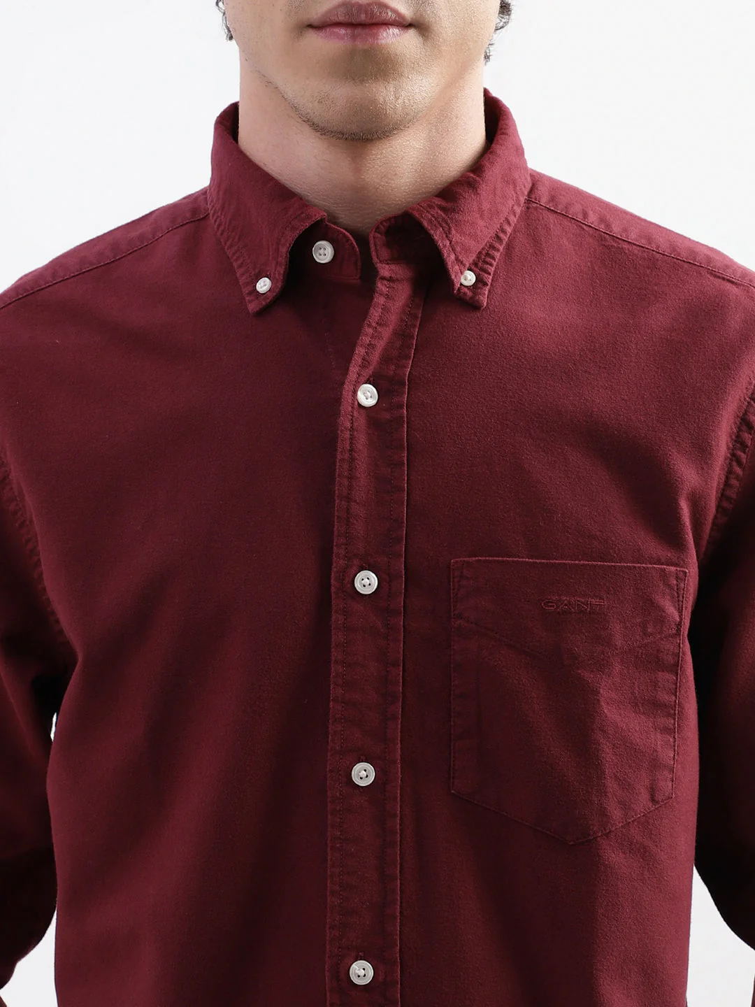 Gant Wine Regular Fit Shirt - Image 5
