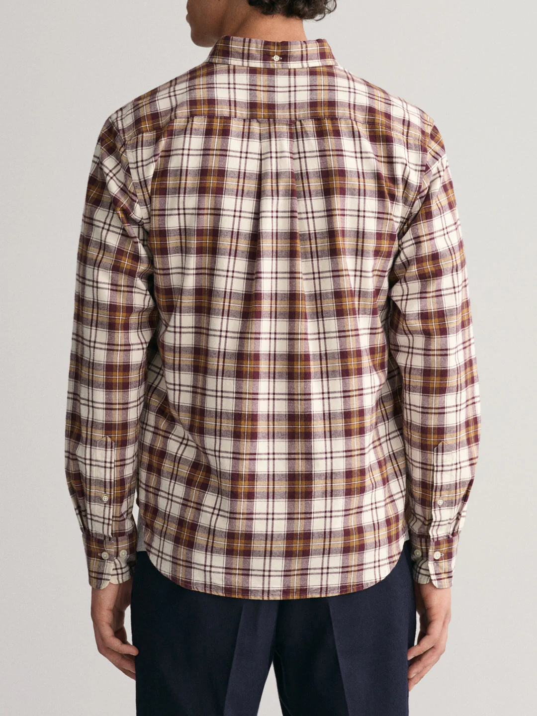 Gant Brown Checked Regular Fit Shirt - Image 3