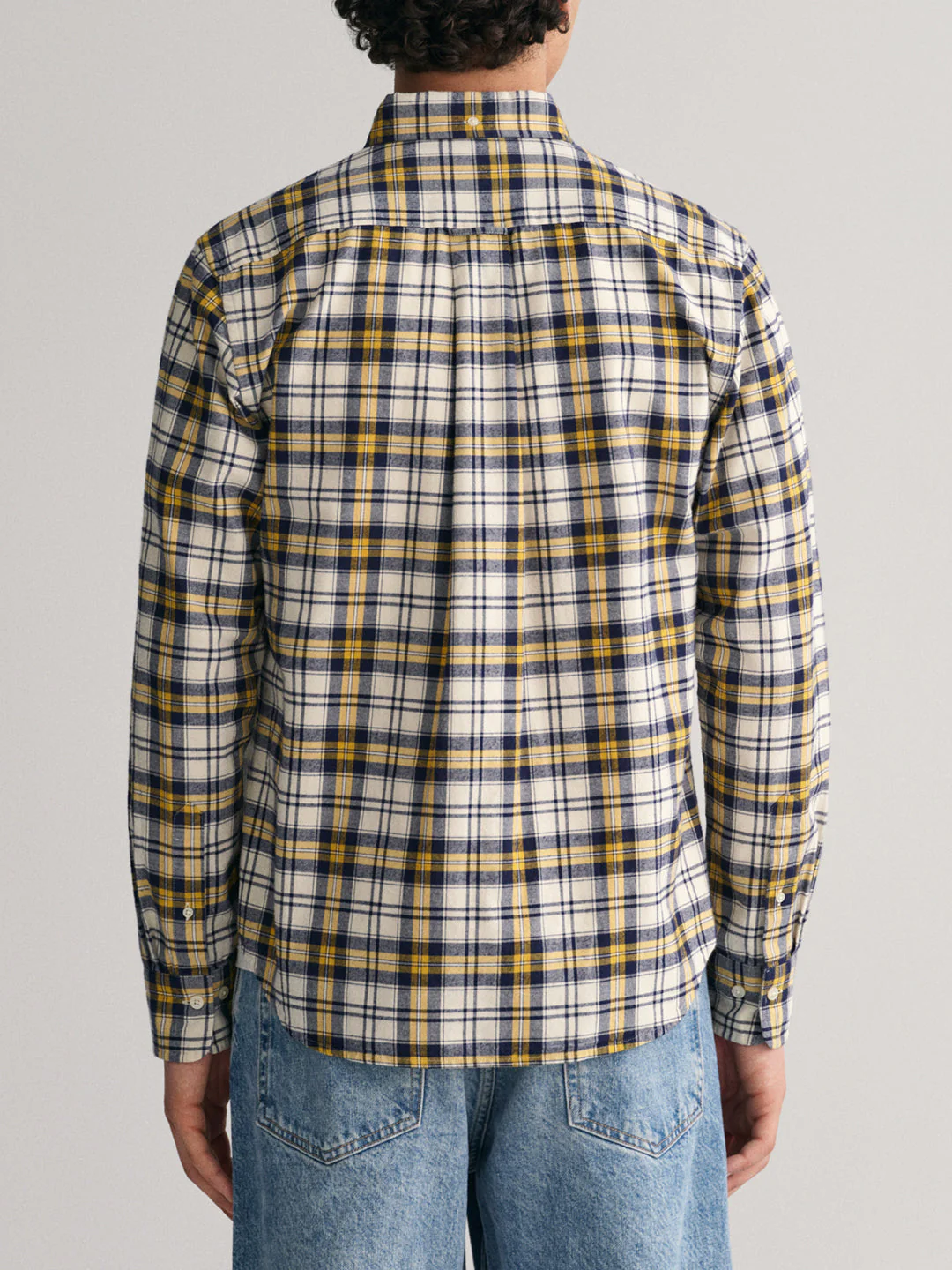 Gant Yellow Checked Regular Fit Shirt - Image 4