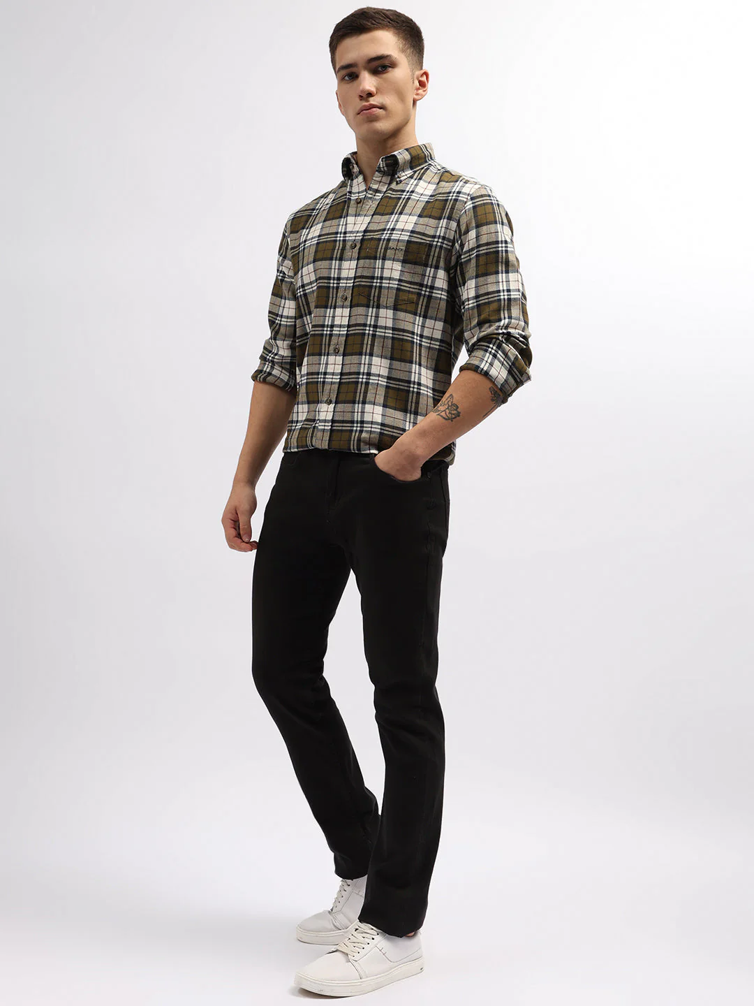 Gant Green Fashion Checked Regular Fit Shirt - Image 5