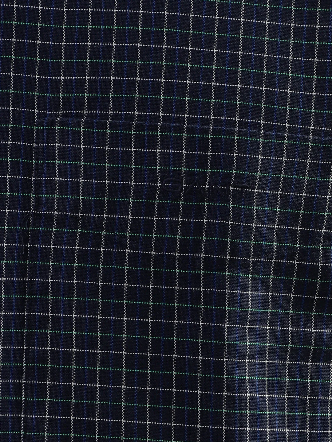 Gant Blue Checked Regular Fit Shirt - Image 5