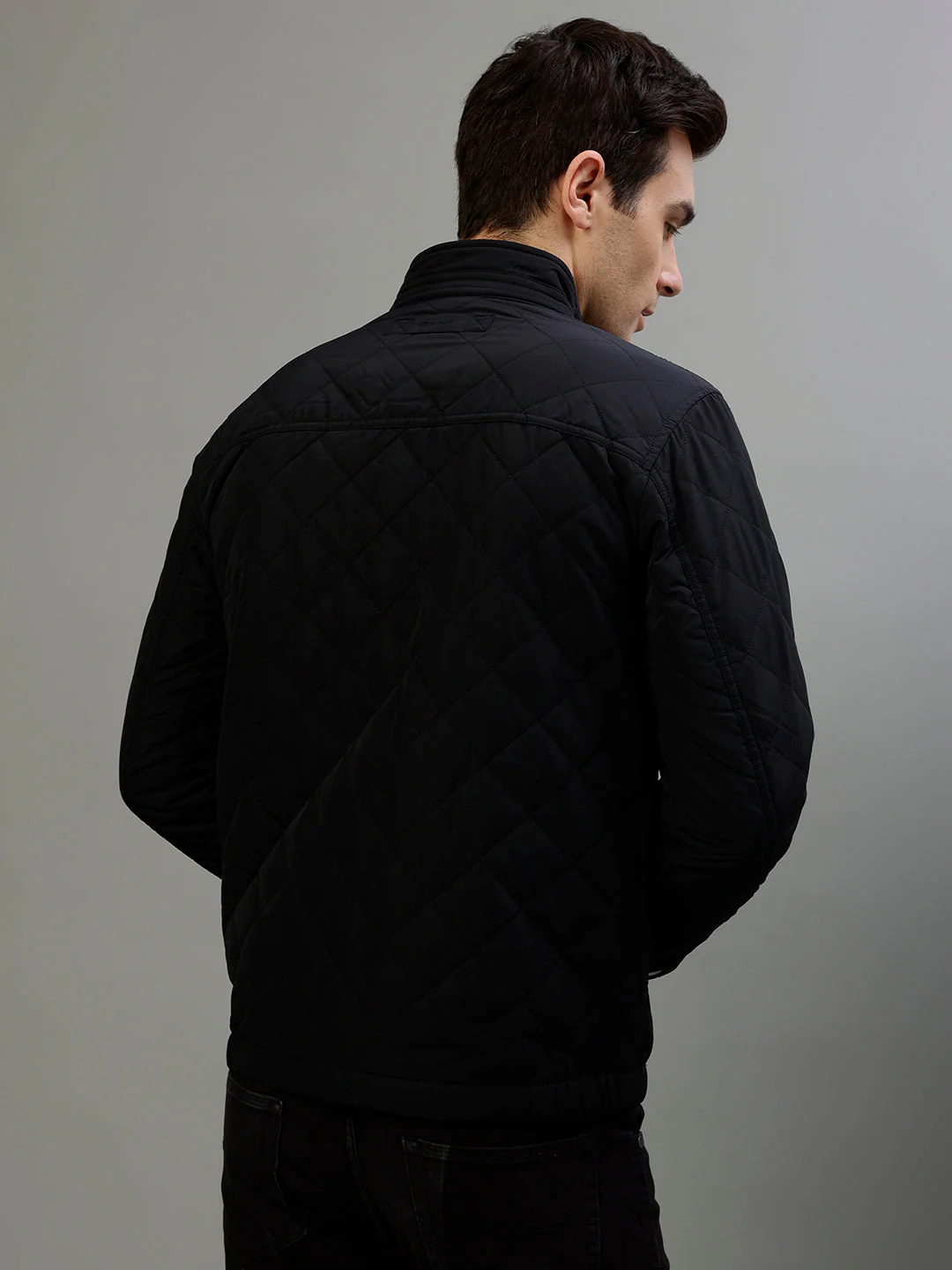 Gant Men Solid High Neck Full Sleeves Jacket - Image 4