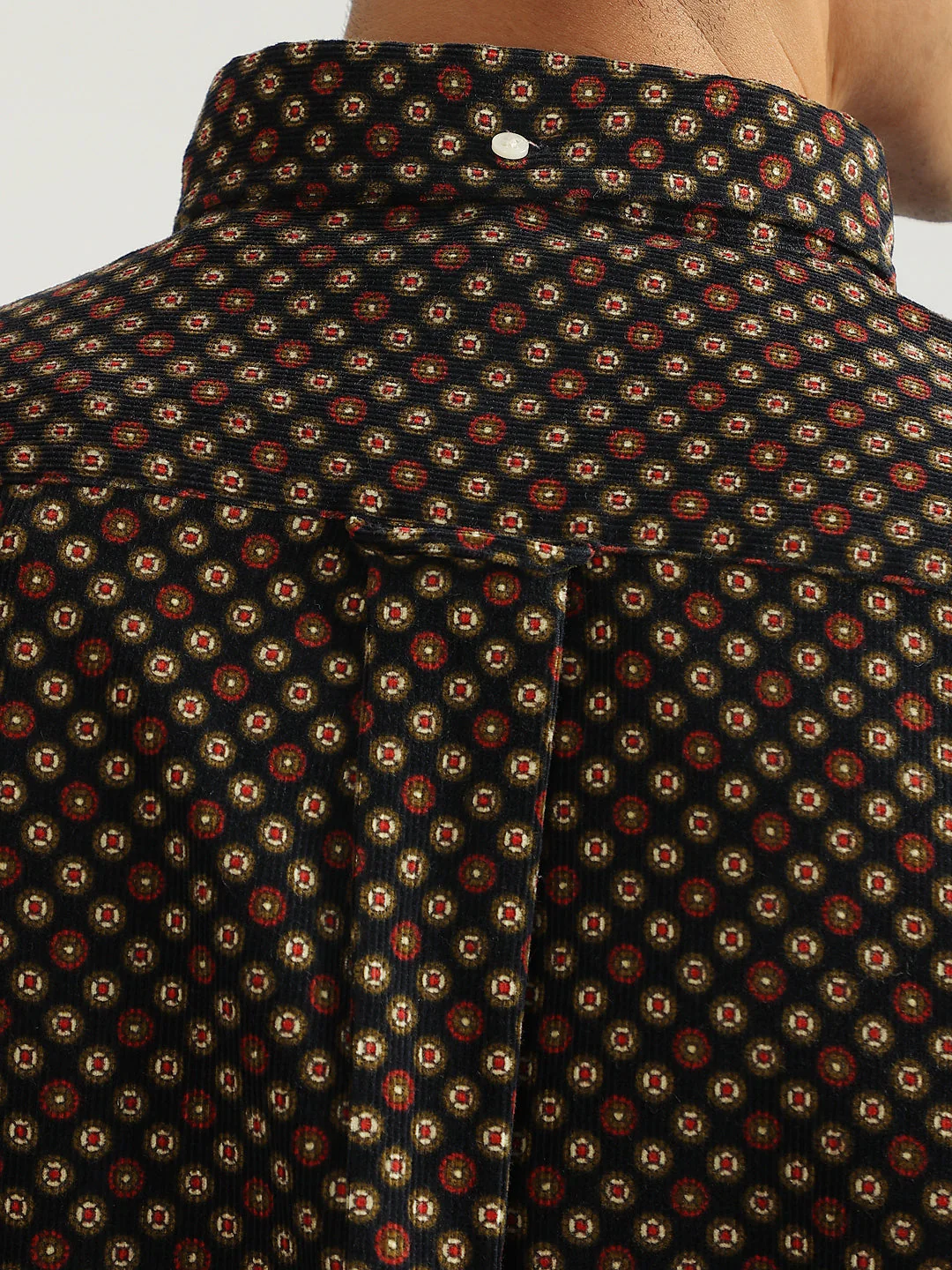 Gant Men Blue Printed Button-down Collar Full Sleeves Shirt - Image 4
