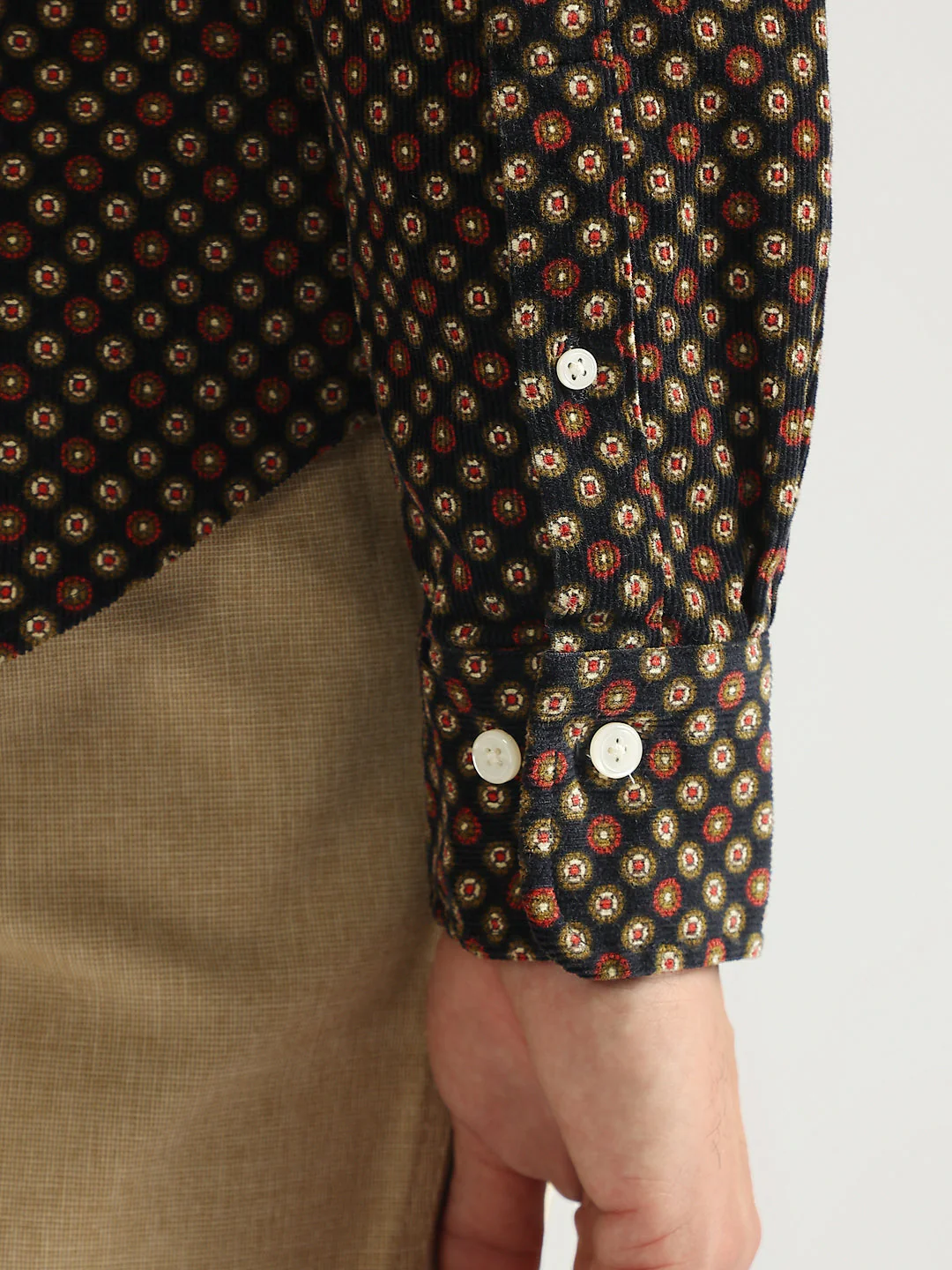 Gant Men Blue Printed Button-down Collar Full Sleeves Shirt - Image 5