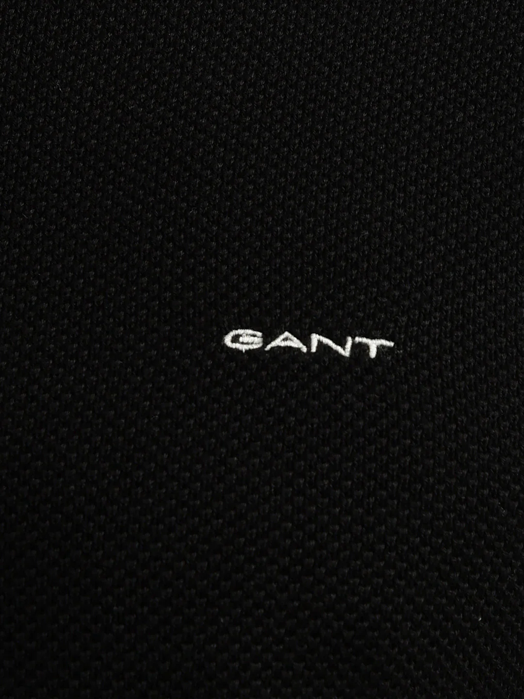Gant Men Black Solid Round Neck Full Sleeves Pullover Style Sweater - Image 5