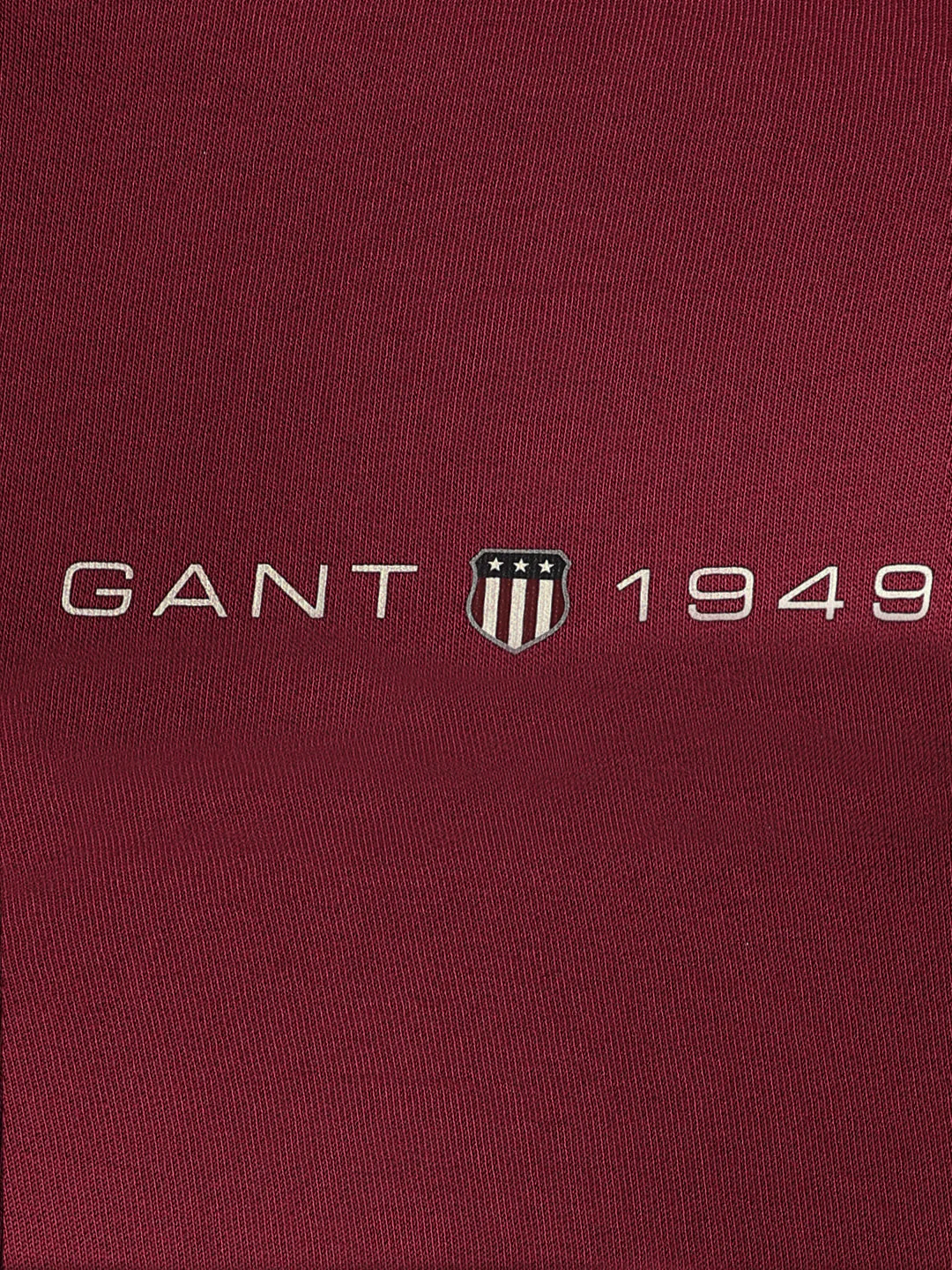 Gant Men Red Solid Round Neck Full Sleeves Pullover Style Sweatshirt - Image 4