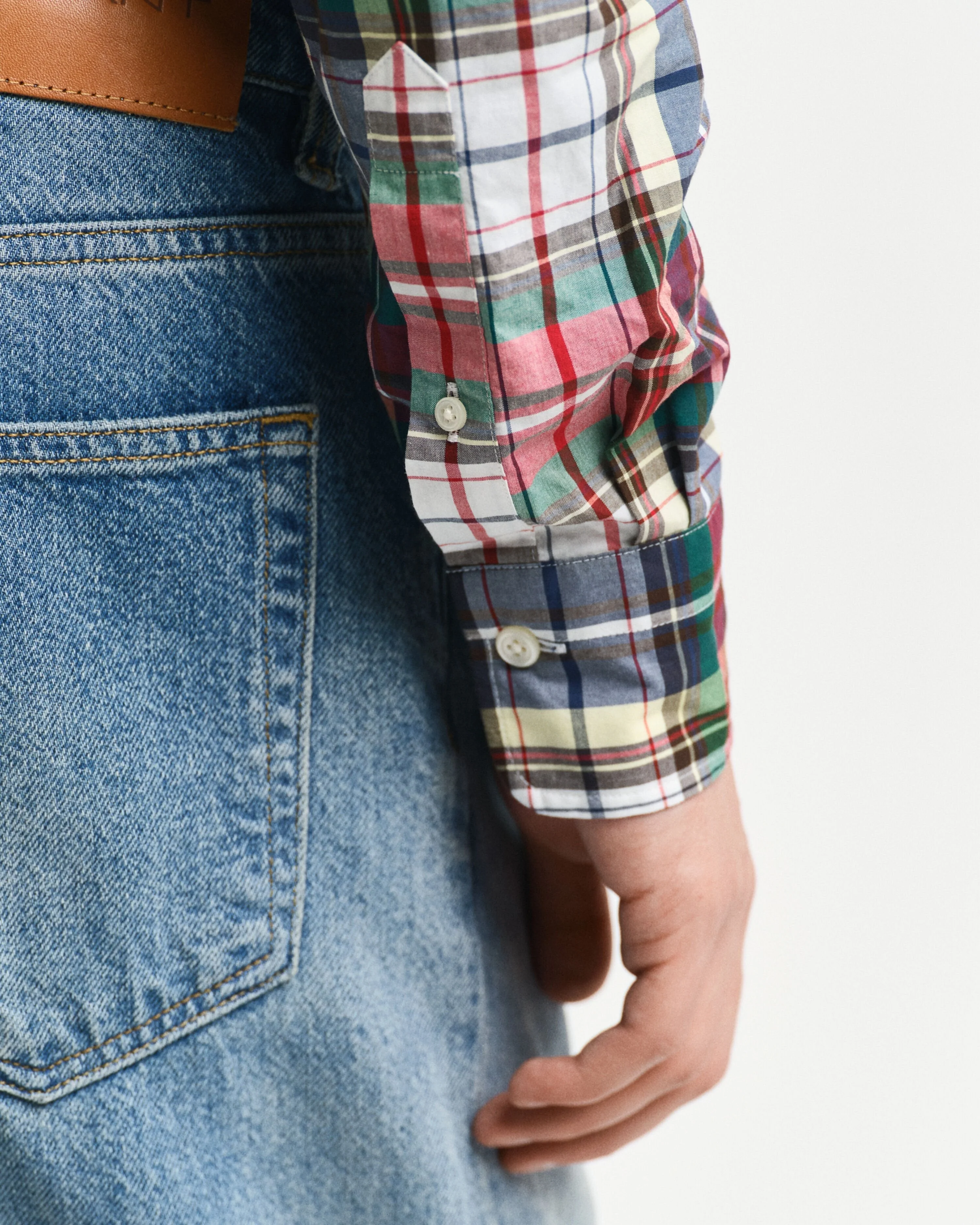 Gant Men Multicolor Checked Button-down Collar Full Sleeves Shirt - Image 5