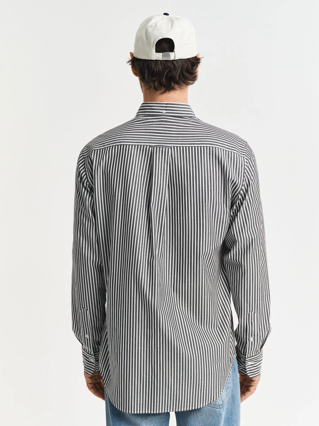 Gant Men Black Striped Collar Shirt - Image 5