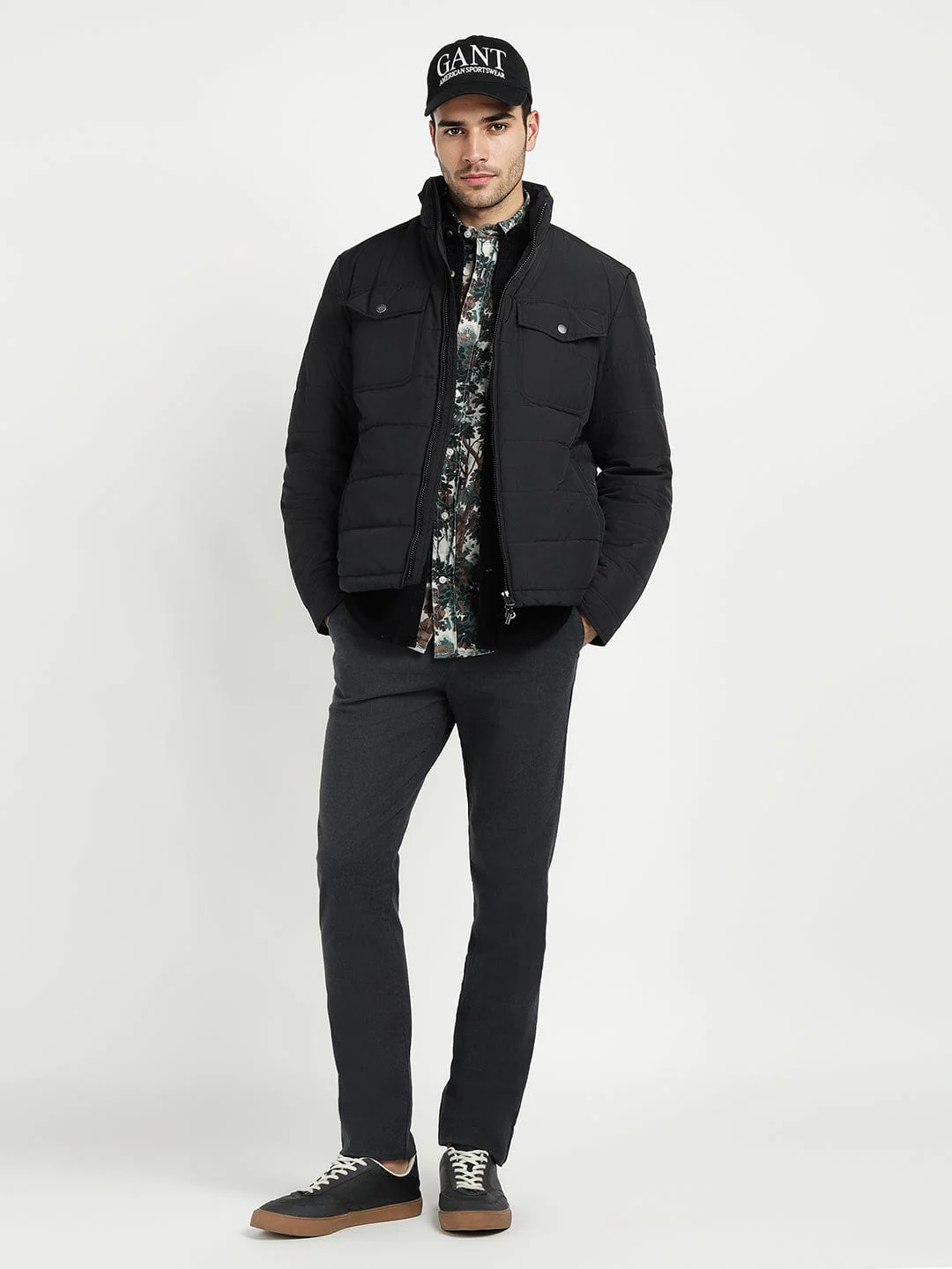 Gant Men Black Solid Collar Jacket - Image 2