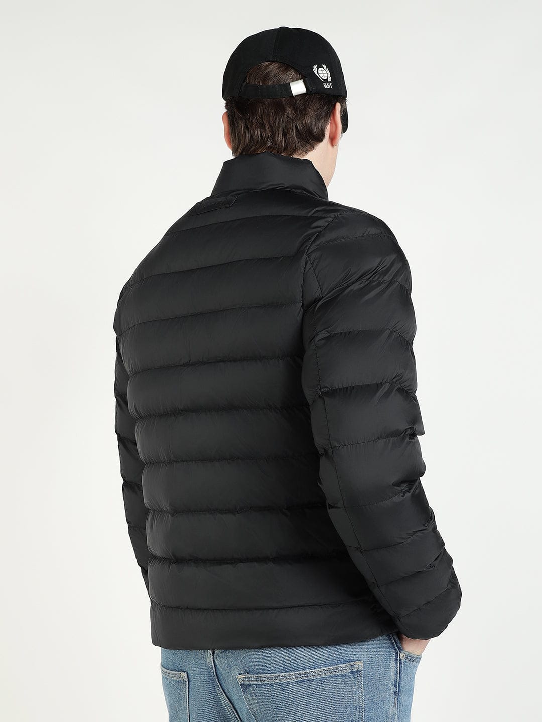 Gant Men Black Solid Collar Jacket - Image 3