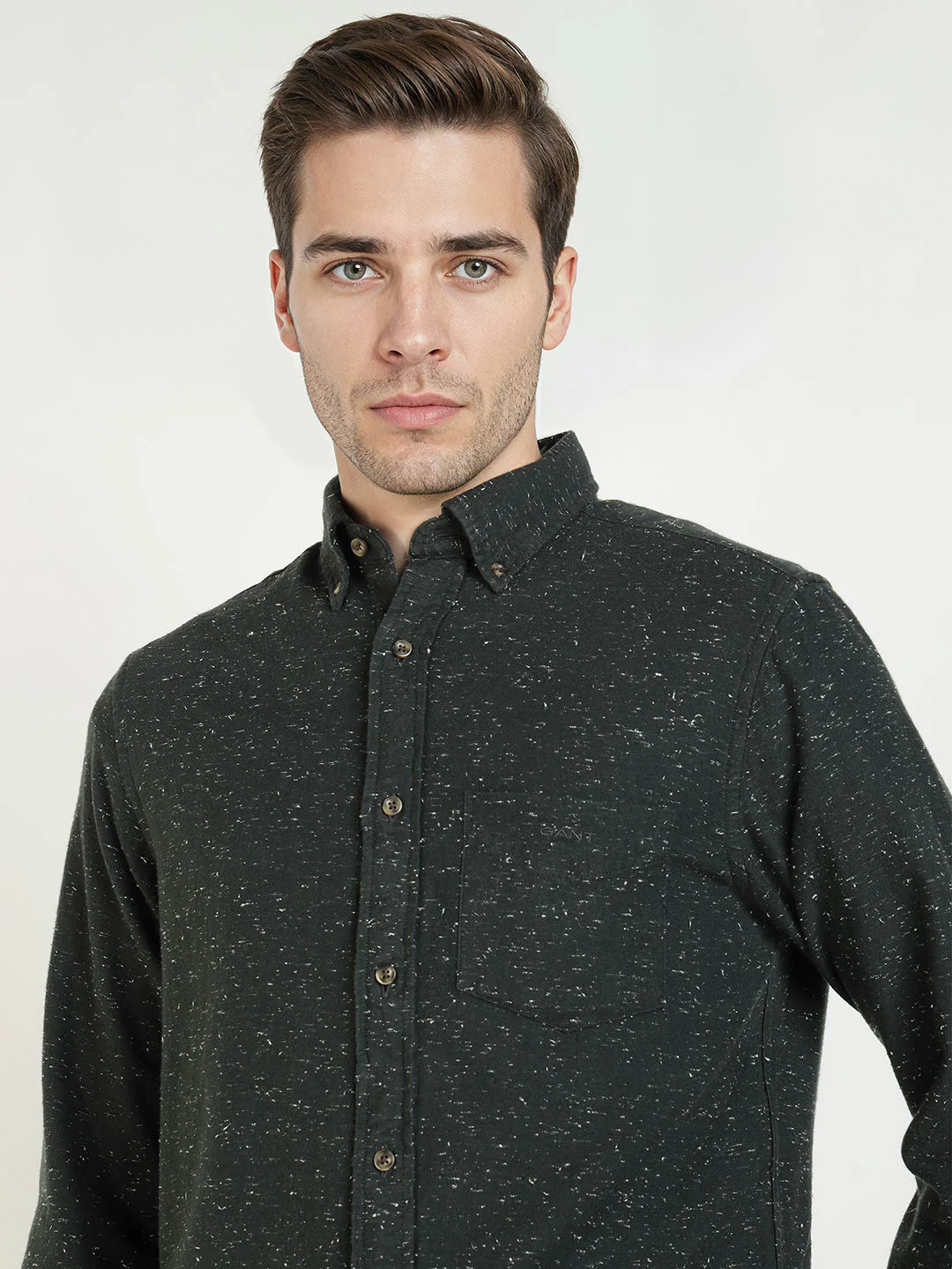 Gant Men Black Solid Collar Shirt - Image 5