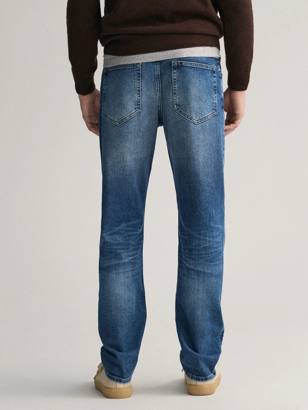Gant Men Blue Slim Fit Washed Jeans - Image 7