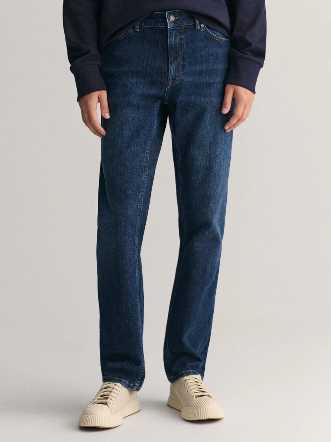 Gant Men Blue Regular Fit Washed Jeans