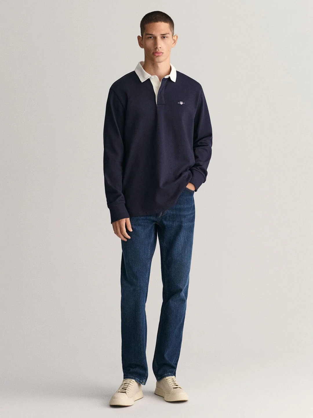 Gant Men Blue Regular Fit Washed Jeans - Image 5
