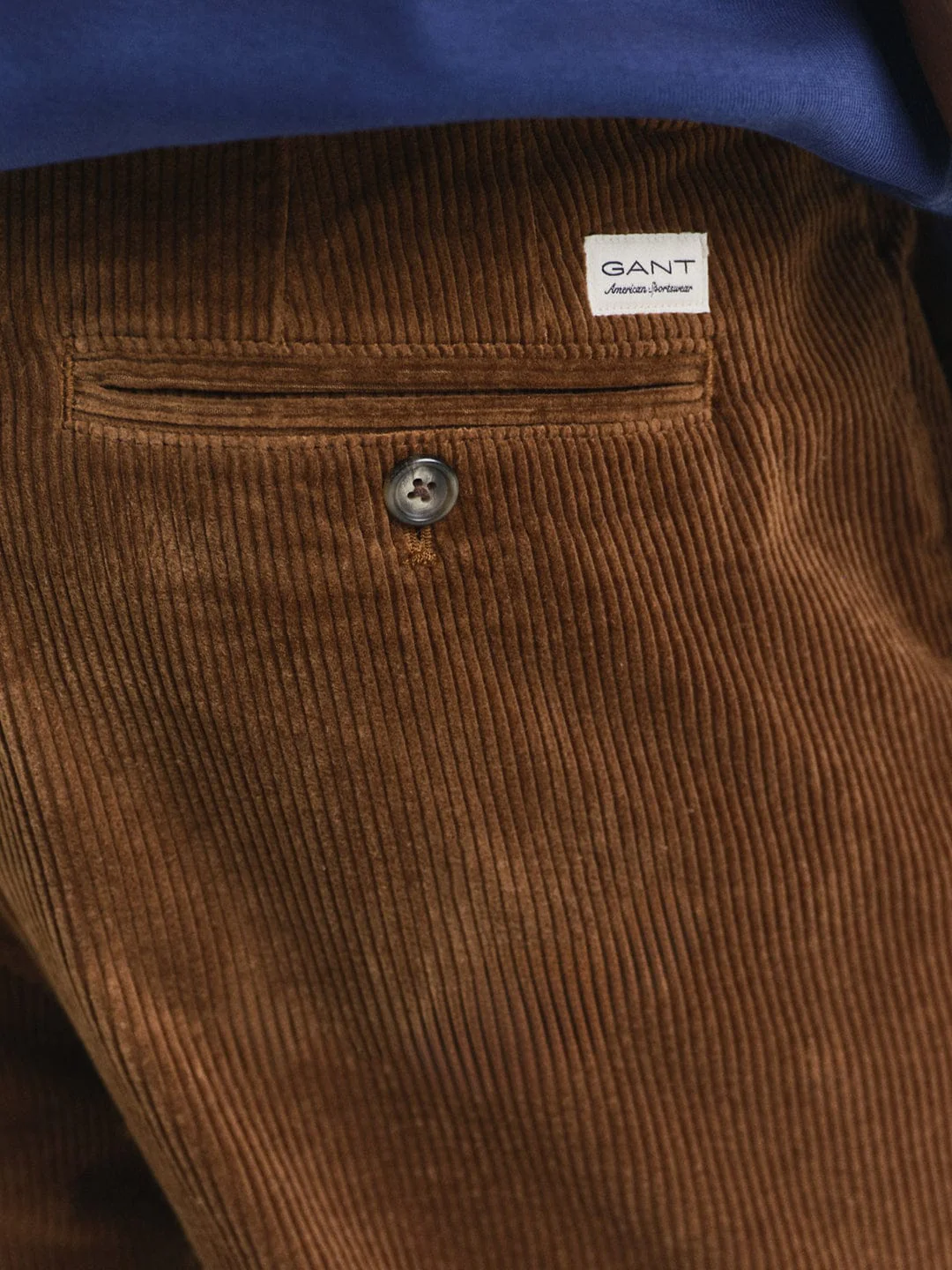 Gant Men Brown Regular Fit Solid Trouser - Image 3