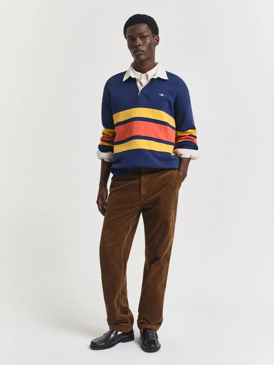 Gant Men Brown Regular Fit Solid Trouser - Image 5