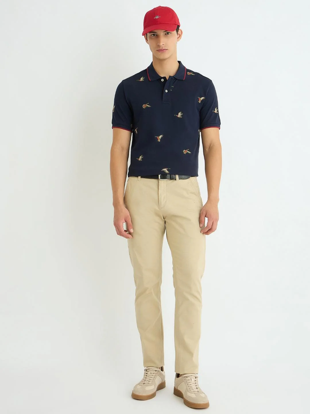 Gant Men Blue Embroidered Polo Tshirt - Image 4
