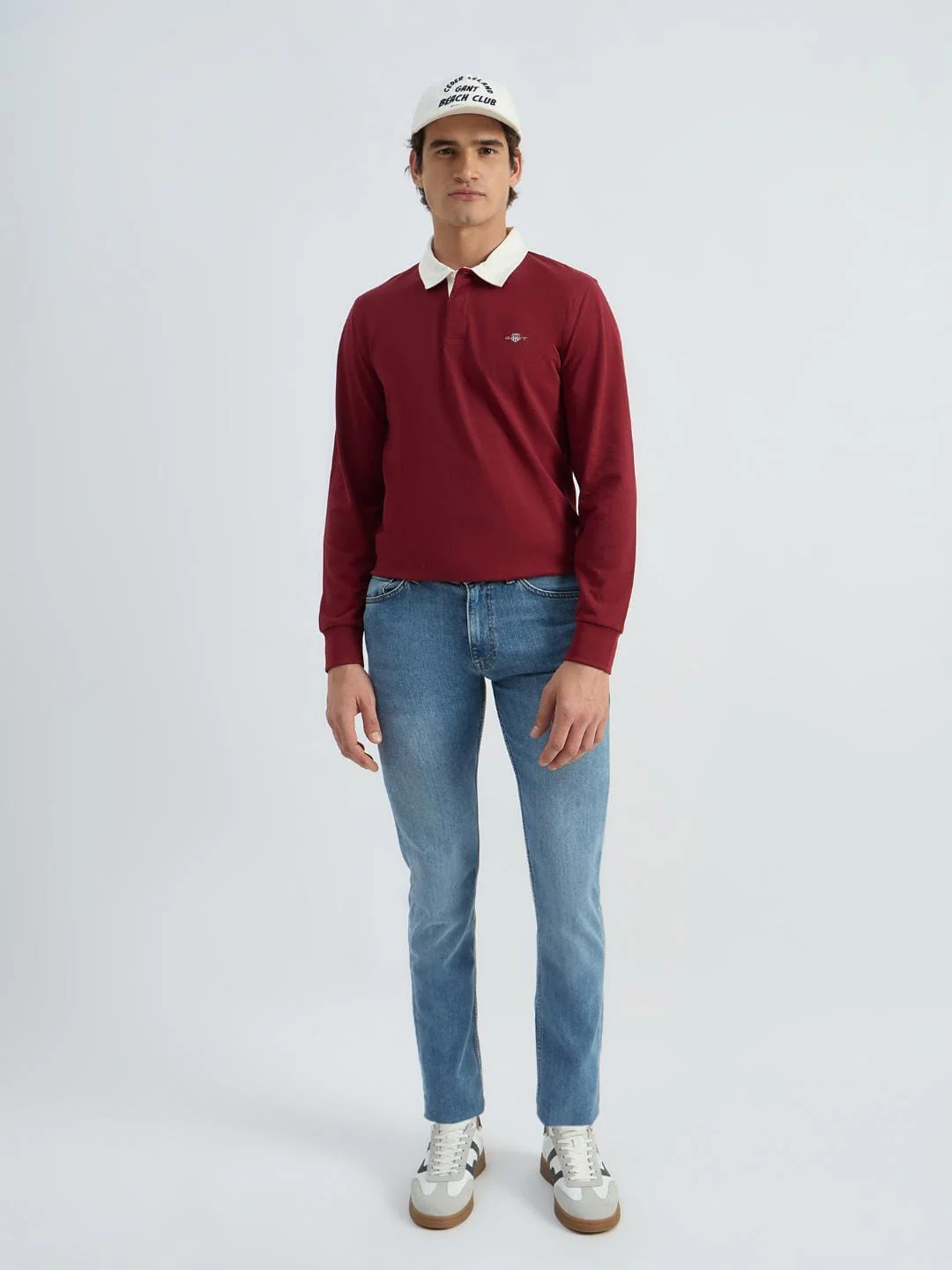 Gant Men Red Solid Polo Tshirt - Image 4