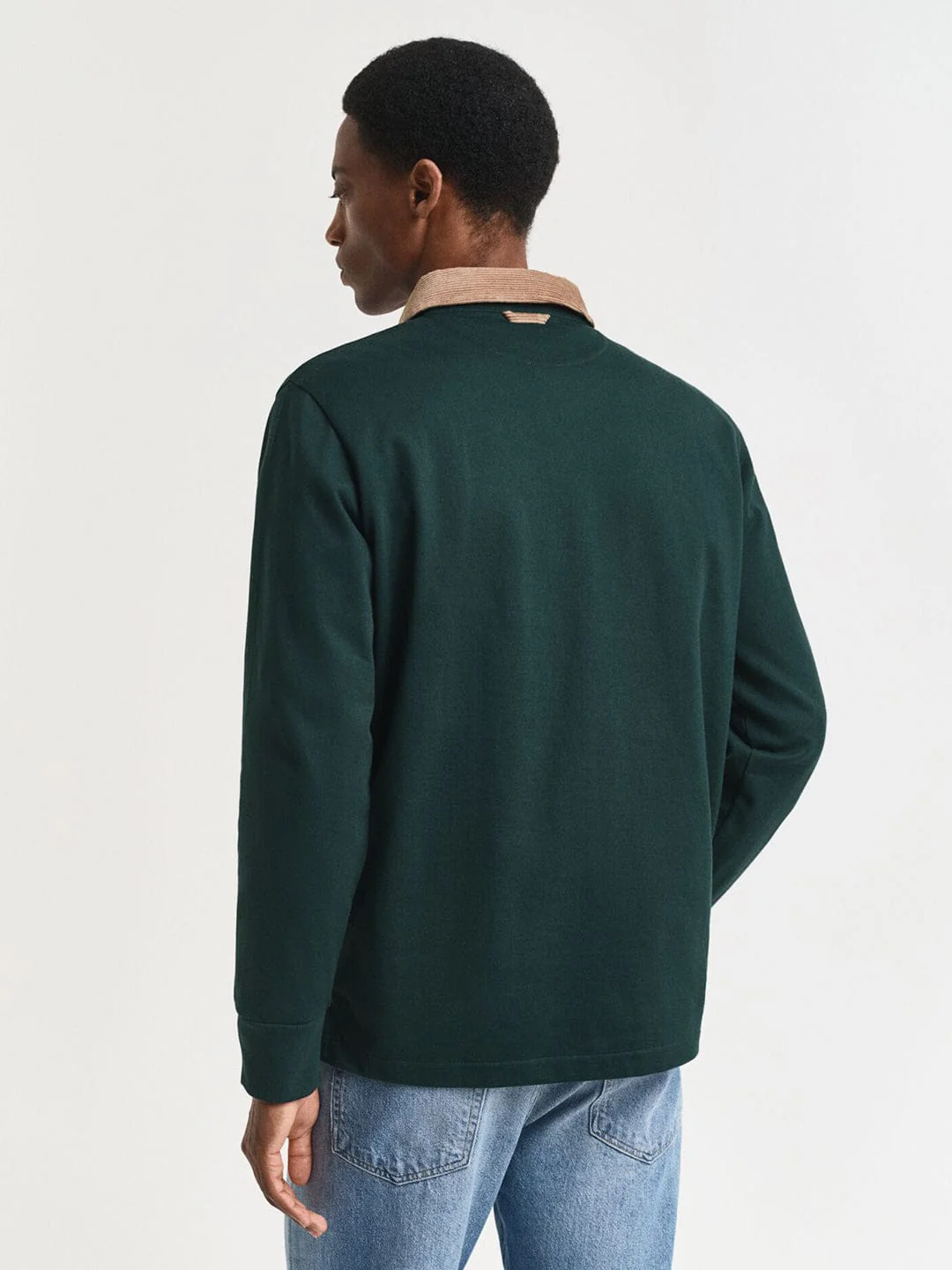 Gant Men Green Solid Polo Tshirt - Image 4