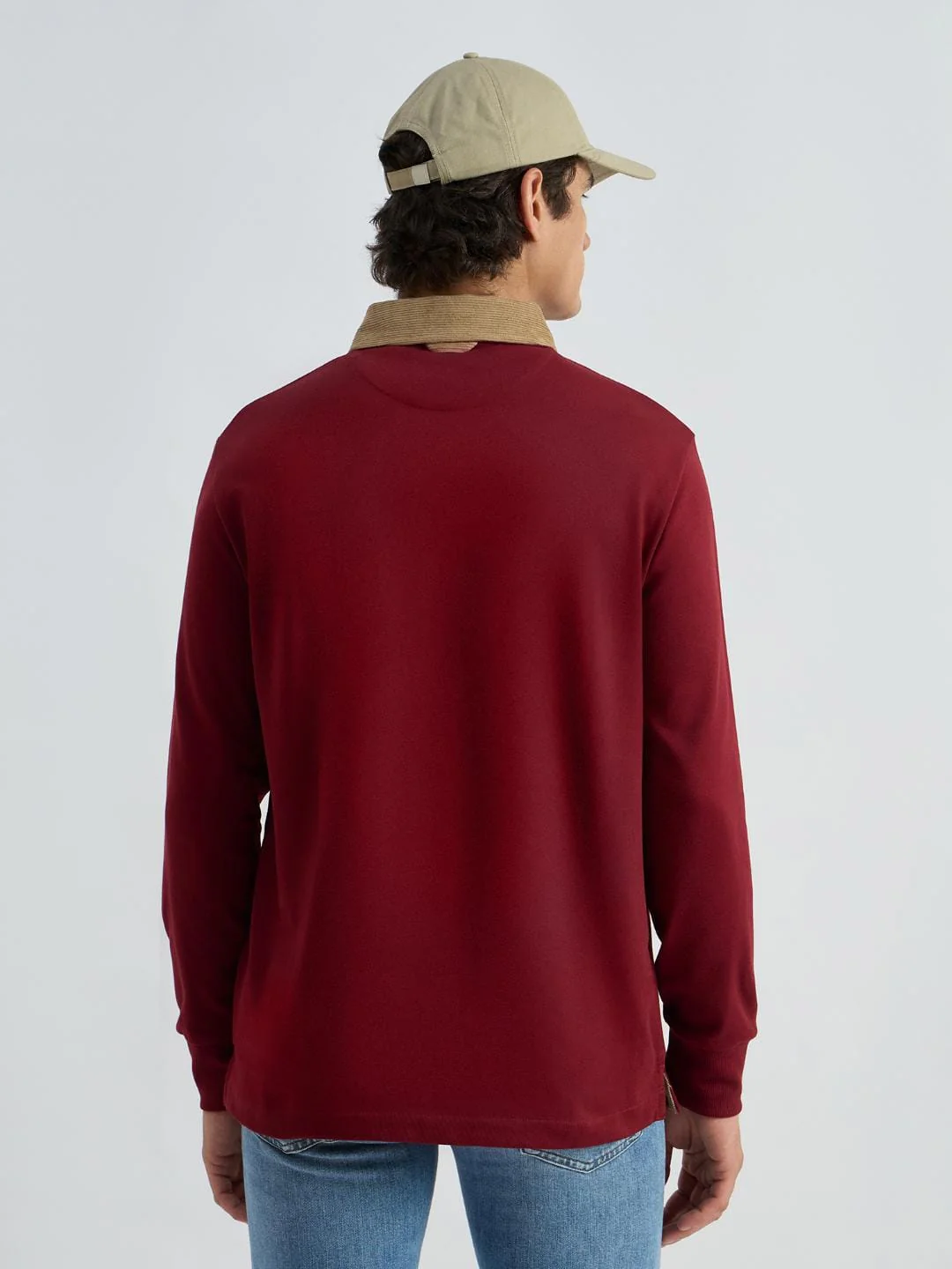 Gant Men Red Solid Polo Tshirt - Image 3