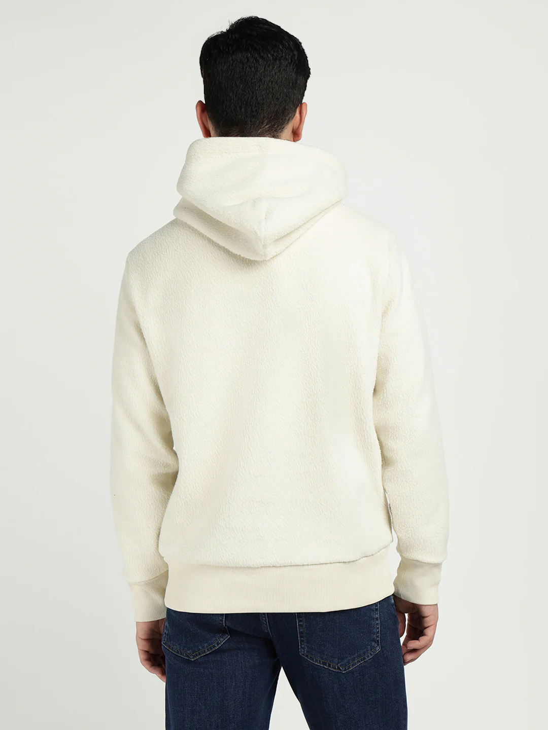 Gant Men Cream Solid Hooded Sweatshirt - Image 3