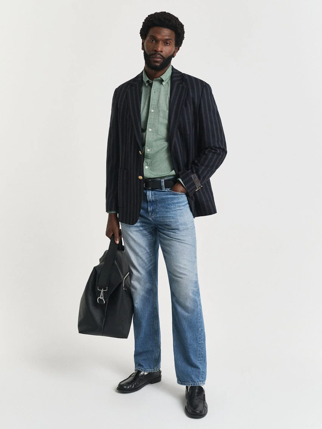 Gant Men Green Solid Collar Shirt - Image 3