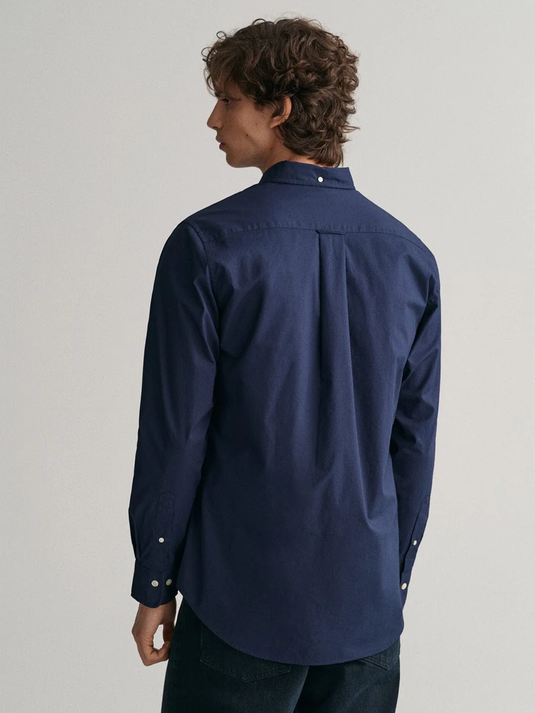 Gant Men Blue Solid Collar Shirt - Image 6