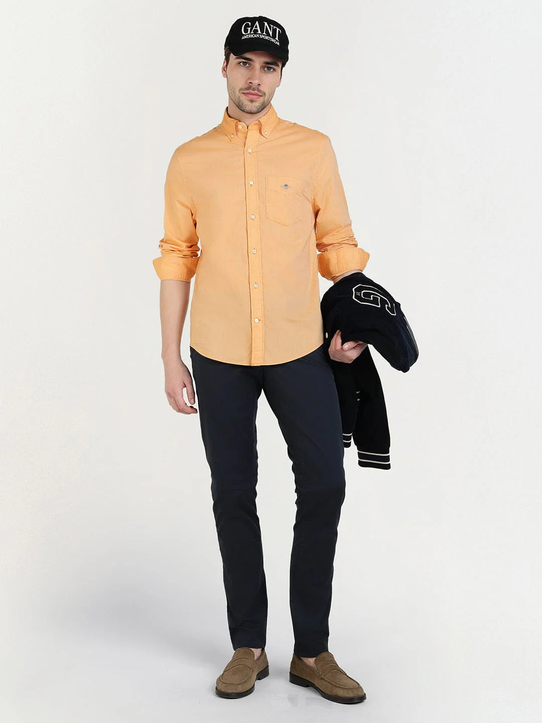 Gant Men Yollow Solid Collar Shirt - Image 2