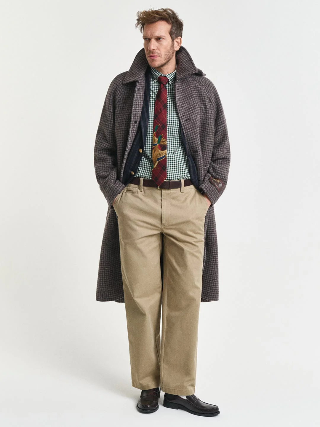 Gant Men Green Checks Collar Shirt - Image 3