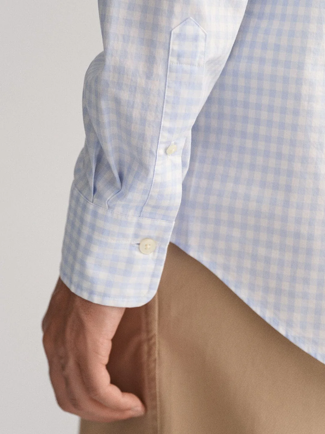 Gant Men Blue Check Collar Shirt - Image 3